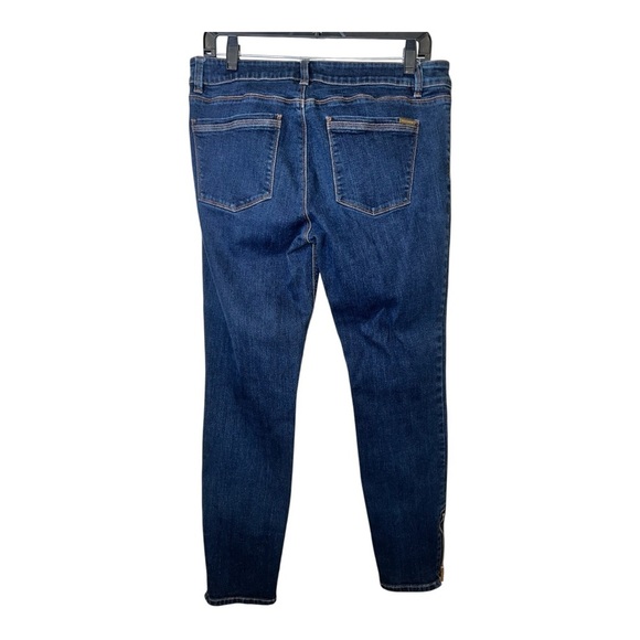 White House Black Market Dark Blue Skimmer Jeans Size 10 EUC - Picture 2 of 10